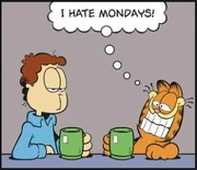 7/3/2023 Garfield forcing a smile on a Monday.
