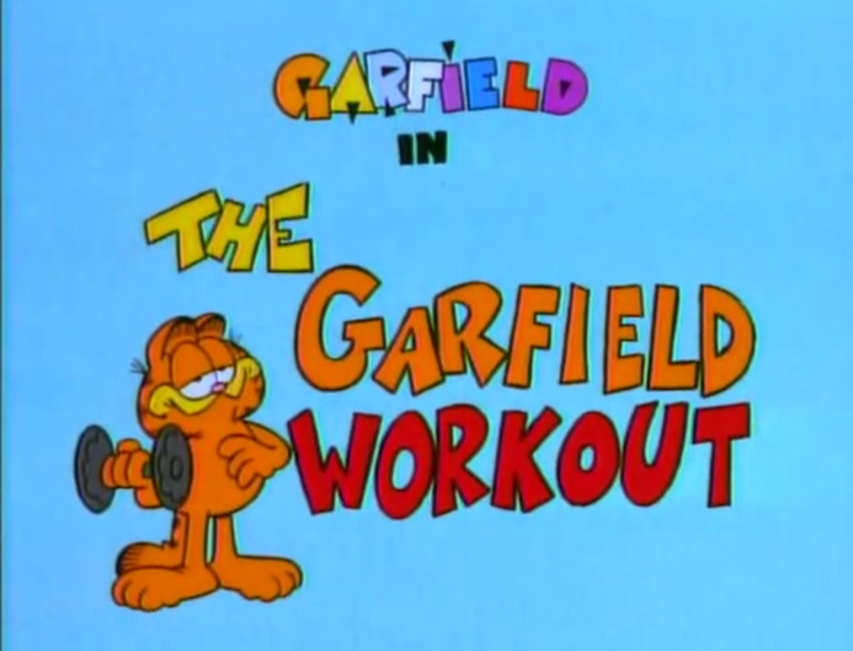 garfield exercise cartoon