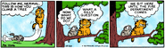 Nermal's first time in a tree