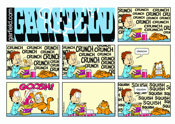 Garfield, March 2015 comic strips, Garfield Wiki