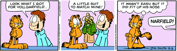 Garfield, September 2010 comic strips, Garfield Wiki