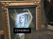 Anglay's Inga Gate, the ethereal-looking painting of nude woman with blue hair converted into one by Barago/Kiba