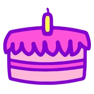 The cake from the lounge