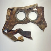Faceblank with intact lens rings retrieved from the previously mentioned dump