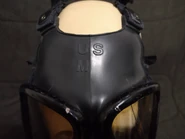M9 Gas Mask with Butyl C48R1 Facepiece Assembly (20).jpg (265 KB) Detail on Forehead Markings. From the collection of RestroRespirators, temporarily in the GasMaskBunker Collection.