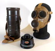 Interwar industrial kit with Dirin 300B filter and metal tube carrier