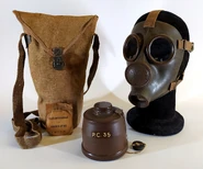 Black P.C. 35 with dark brown filter (incomplete kit)