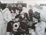 Soldiers wearing a Model H