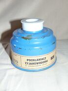 Small hydrogen cyanide filter