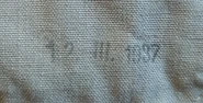 Date marking on the head pad