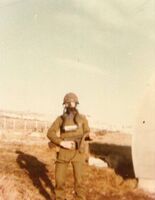 Falkland islands, Argentinian soldier with a US Mk. IV