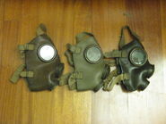 IAC T.35 masks, from left to right, size 1, 2 and 3