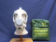 The mask with its original carrier bag