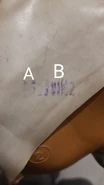 1962 - 1990: A - rubber factory number, B - rubber production date