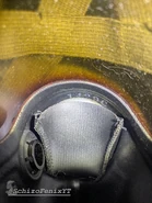 A closer view of the intake-deflector post and reverse of the E17R1 outlet valve assembly.