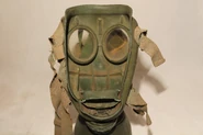 Inside of the mask, note the adjustable chin rest