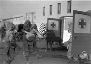 Red cross training for a possible chemical attack, 1942