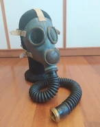 Post-War T.35 with a hose for fresh air breathing apparatus use