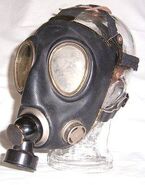 Dräger made mask from the late '20s, with exhale valve and intermediate connector.