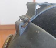 Detail of the rubber connection to the straps