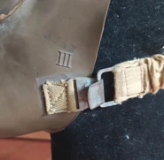 Detail of the marking and the hook