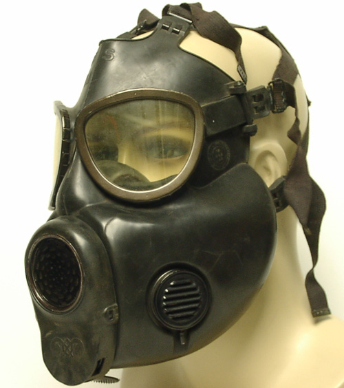 Cold war era Soviet military gas mask GP-5 back hose NATO Modern