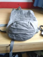 Rounded end of haversack