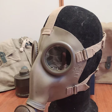 World war 2 gas mask box labels