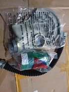 Mask, filter, hose