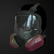 'Gas Mask' cosmetic item. Depicts a 3M 7162.