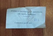 La Marañosa ticket that confirms the refurbishment