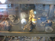 Various masks used in the Perticara sulfur mine, among which there are two industrial T.35-SIR facepieces