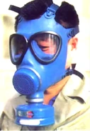 Rare blue variant of MF-12. The blue filter is rated for protection against hydrogen sulfide