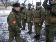 The PMK-1 Gas Mask in use with the Russian Military today. It is only used for training.