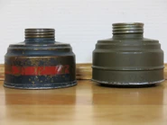 A very similar filter (left) what can be seen with the 35M. Its shape is similar to the later 36M filter (right).