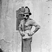 Portuguese fireman in Lisbon, 1944.