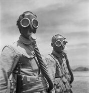 Two KMT soldiers training with AG. 20C. masks