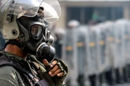 A member of the Venezuelan National Guard wearing MF-11