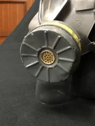 Detail of the filter. The marking on the left side is also visible