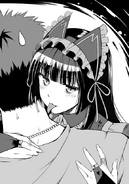 Rory Mercury seducing Itami just prior to his arrest. From light novel volume 8 chapter 7.