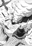 A UH-1J Multi-purpose Helicopter crash-lands in the ground and explodes after losing its balance from the chain net used by Imperial Wyvern troops during the Rekki ambush. Luckily, all personnel survives the ordeal.