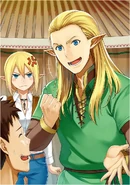 Hodor angers his daughter with his attitude toward Itami during his reunion with Tuka when he instructs Itami how to manage his harem properly.