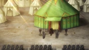The army of the Kingdom of Elbe before the first assault of the battle of Alnus Hill