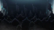 The Imperial army and orcs prepare for battle