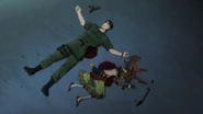 Delilah's after being shot by Akira Yaginada.
