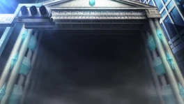 The Ginza side of the Gate. The structure of the Gate is built by Imperial Mages to keep the Gate stable