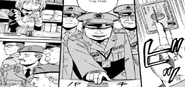 Three Chinese military officials try to purchase a map of Special Region, Manga Chapter 72.