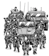 Third Recon Team Manga chapter 2 Notice 12 soldiers + Itami