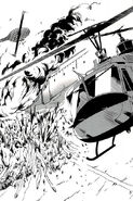 JSDF force decimates the bandit in the light novel.