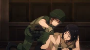 Noriko’s rescue in the anime